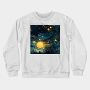 Van Gogh Starry Night Outer Space Pattern 17 Crewneck Sweatshirt